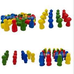 Children's DIY board game accessories wooden chess set ludo flying chess backgammon game wood chess pieces