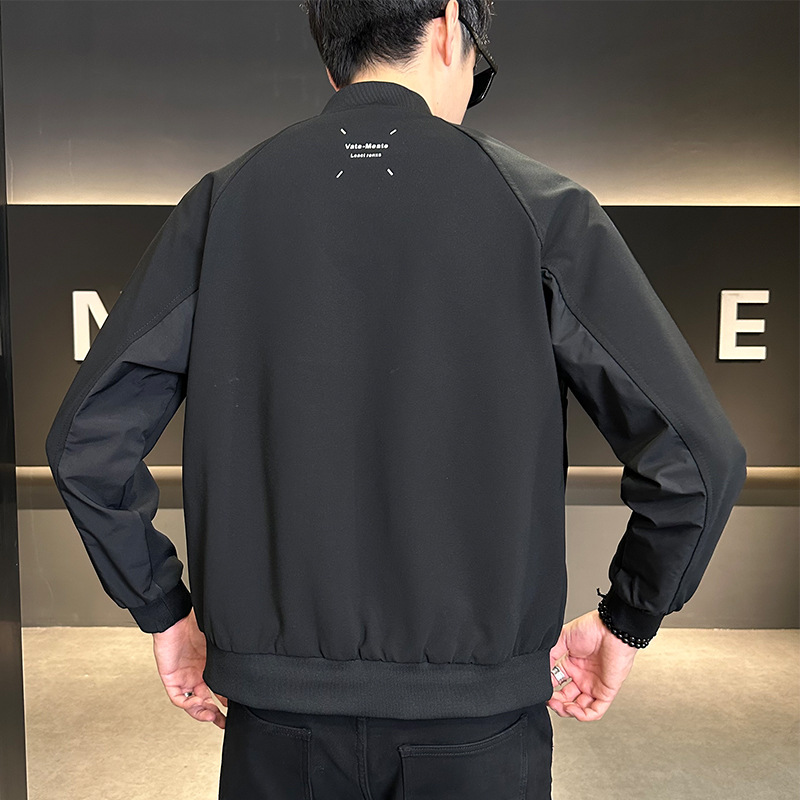 재킷 남자 봄과 가을 2024 새로운 캐주얼 트렌디 올 매치 작업복 남자 야구 세트 재킷 겨울 옷 면화 클립