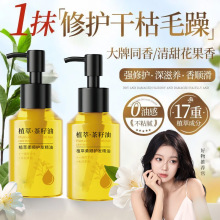 茶籽油植萃柔顺护发精油修护受损发丝改善干枯分叉护发油工厂批发