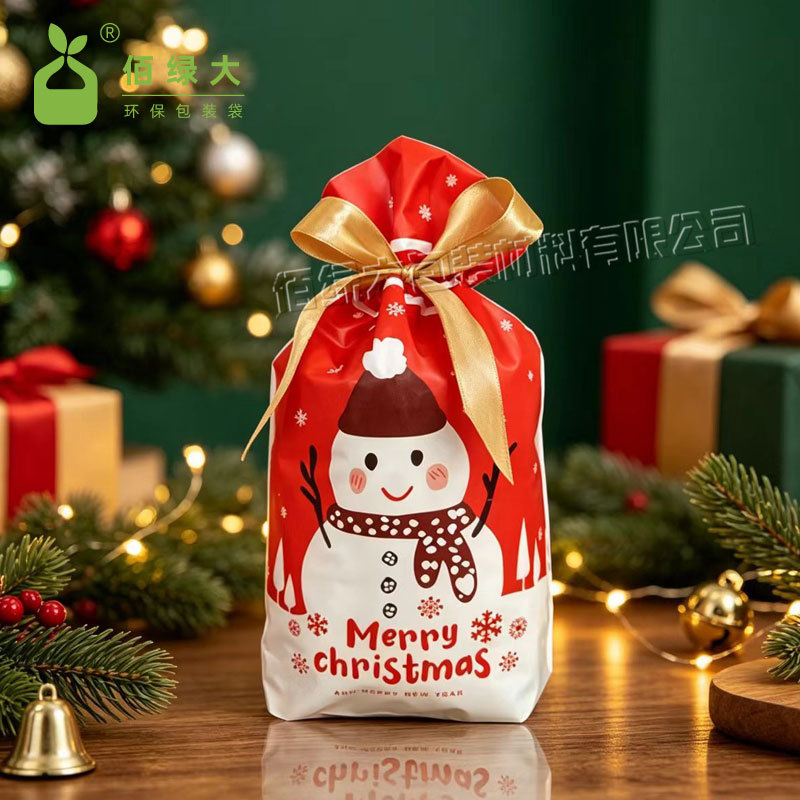 Nuevo regalo de Navidad bolsas de regalo caramelo bolsas independientes de Nochebuena decoraciones de lana bolsa de manzana cerrada