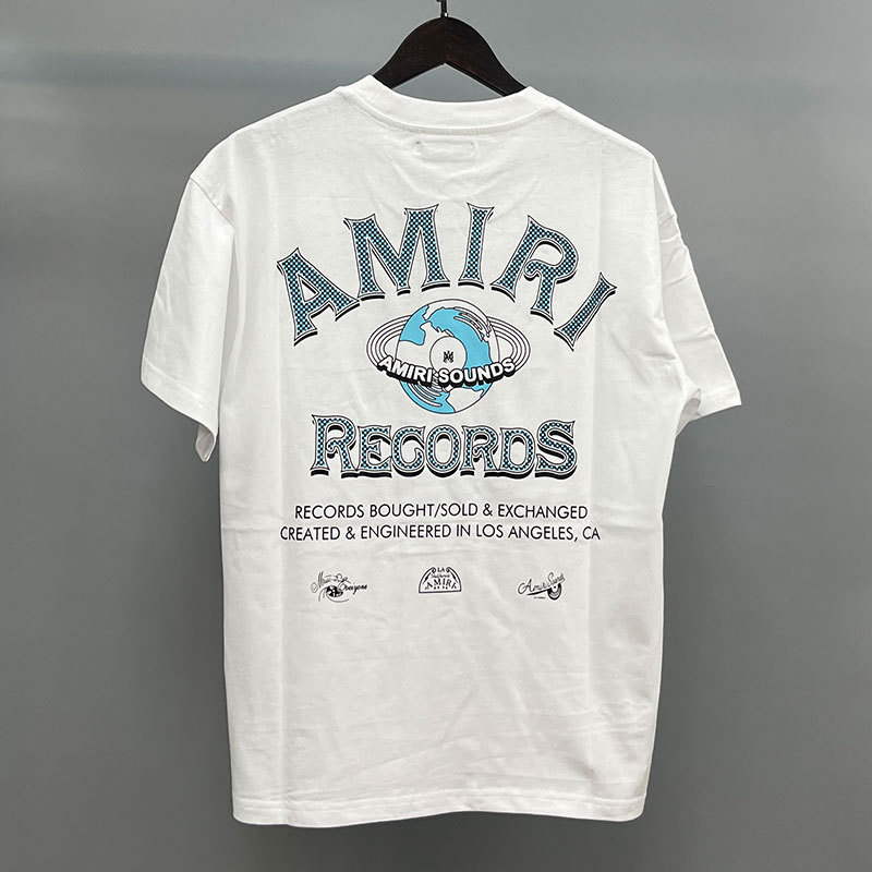 Amiriアメリカ潮牌高街男女カップル同項ゆるい半袖tシャツ夏薄い丸襟半袖|undefined