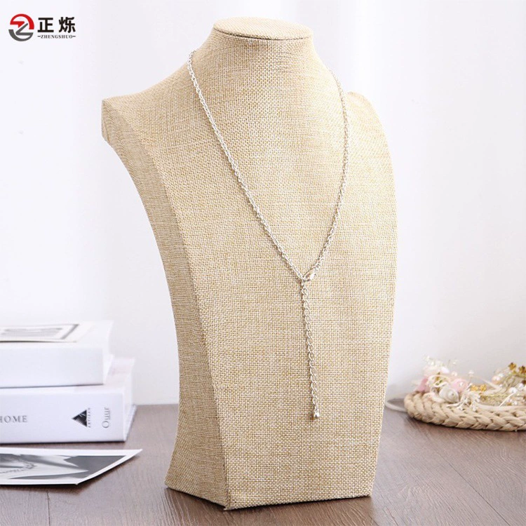 Necklace, stand, mannequin head, accessory, high-quality style
