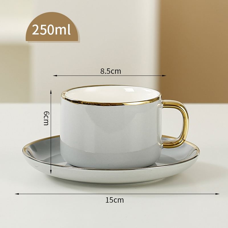 프놈펜 절묘한 그레이 1 컵 1 접시