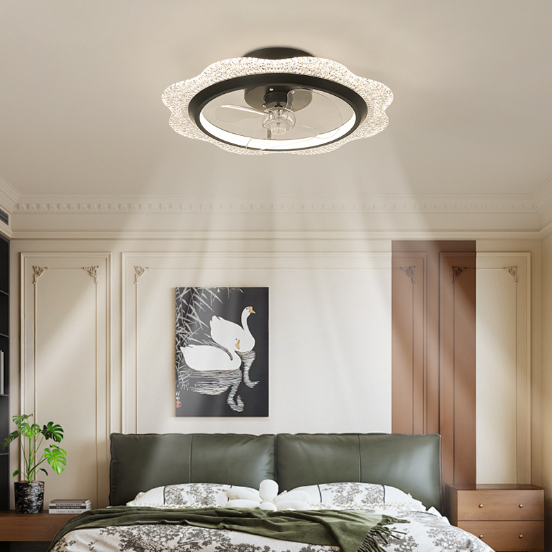 Gran vista jardín medieval lámpara de ventilador de dormitorio 2026 nuevo estilo simple de alta calidad lámpara de ventilador de techo de la habitación 461L