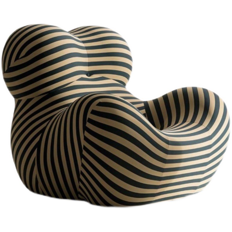 Sillón de Diseño con Forma de Hortensia, Estilo Italiano de Lujo Ligero, para Dormitorio, Sofá Irregular, Asiento Minimalista Italiano