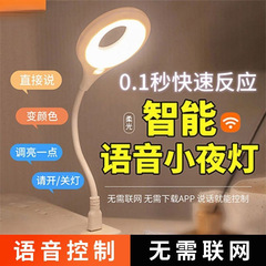 インテリジェント音声ナイトライトトーキングスイッチライト USB 照明ベッドサイド LED ランプテーブルランプソース工場ワンピース卸売