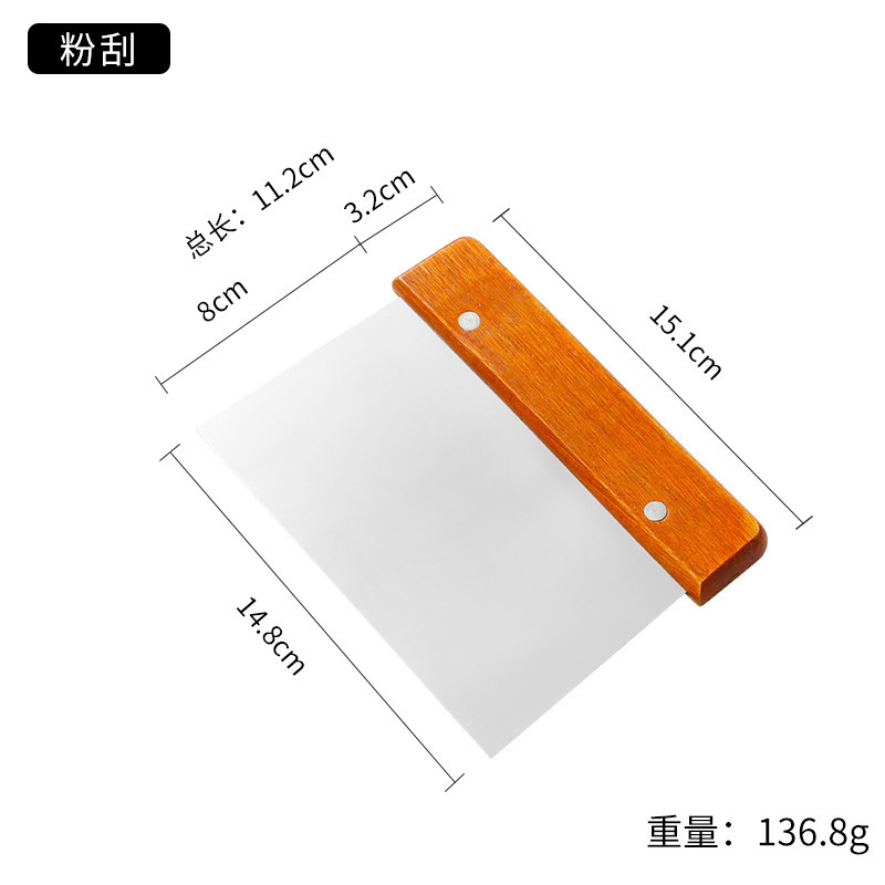 不锈钢木柄铲刀煎铲工具牛排烧烤铁板烧铲料理铲套装厨具铲子批发|undefined