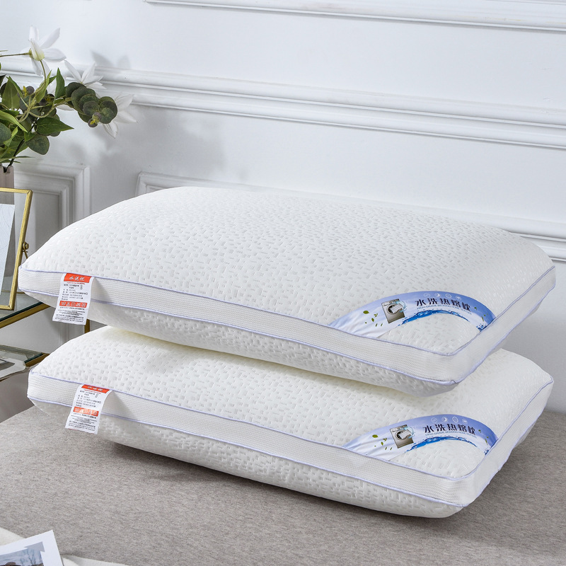 超柔针织定型热熔棉可水洗枕芯护颈整张棉安睡成人枕头 厂家直销