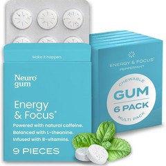 国境を越えて人気のあるミント味エネルギーカフェイン糖エネルギーカフェインGUM Energy & Focus