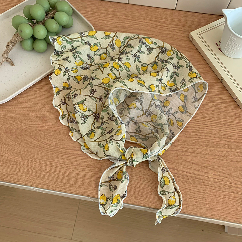 Pañuelo de seda de alta calidad, nuevo estilo, pañuelo de seda literario, pañuelo floral fino, correa para el cabello, serpentina, bufanda triangular de todo fósforo, cintura