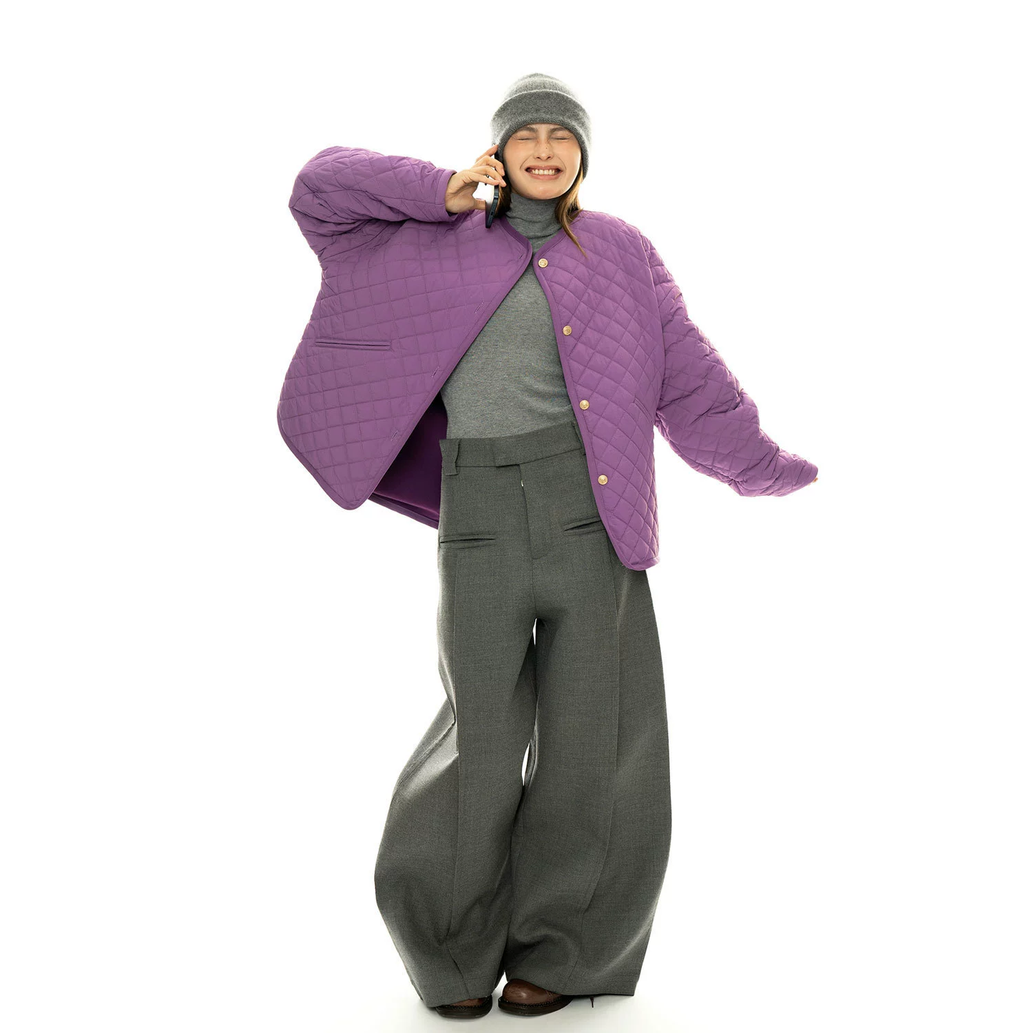 Осенне-зимняя новая стеганая хлопковая куртка в корейском стиле в стиле ретро с круглым вырезом, легкая теплая куртка свободного силуэта для женщин