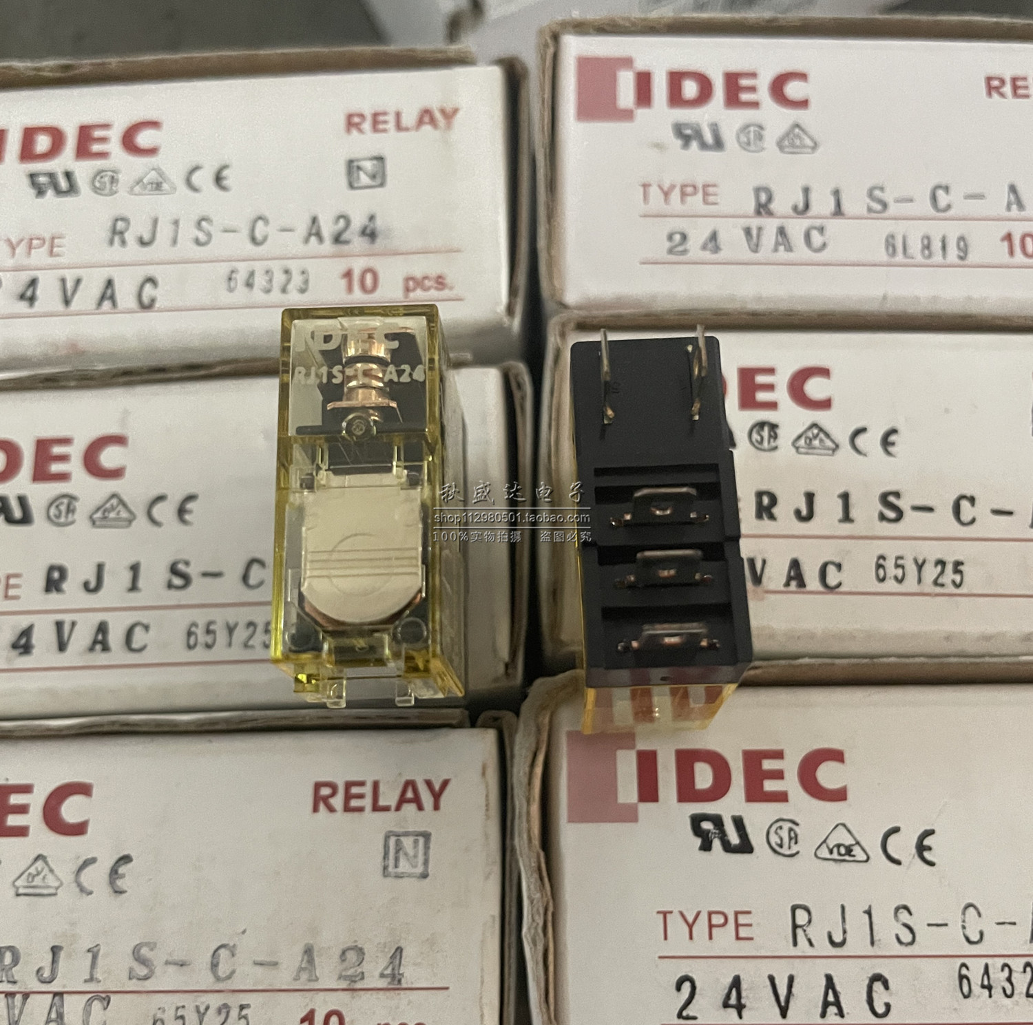 RJ1S-C-A24 全新原装IDEC和泉 中间继电器 原装正品5脚24VAC