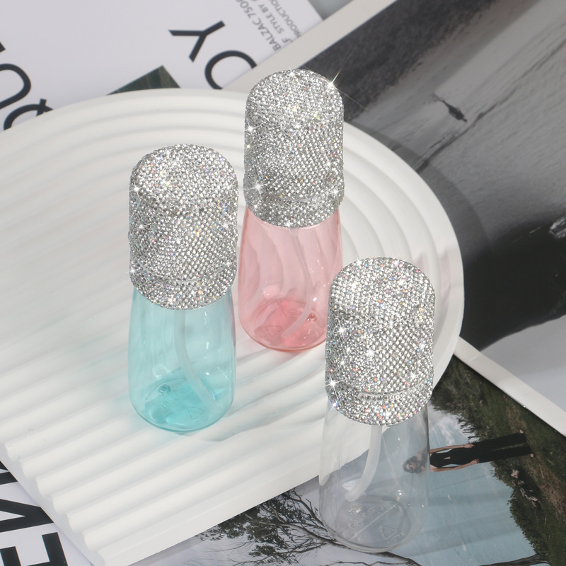 旅行喷雾瓶轻奢镶钻超细雾化妆水爽肤水分装空瓶按压式高颜值礼品