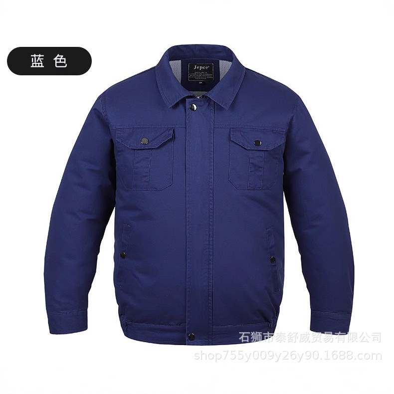 Verano al aire libre de manga larga ropa de trabajo de soldadura eléctrica carga USB anticalor enfriamiento ropa de ventilador inteligente chaqueta de trabajo de protección laboral