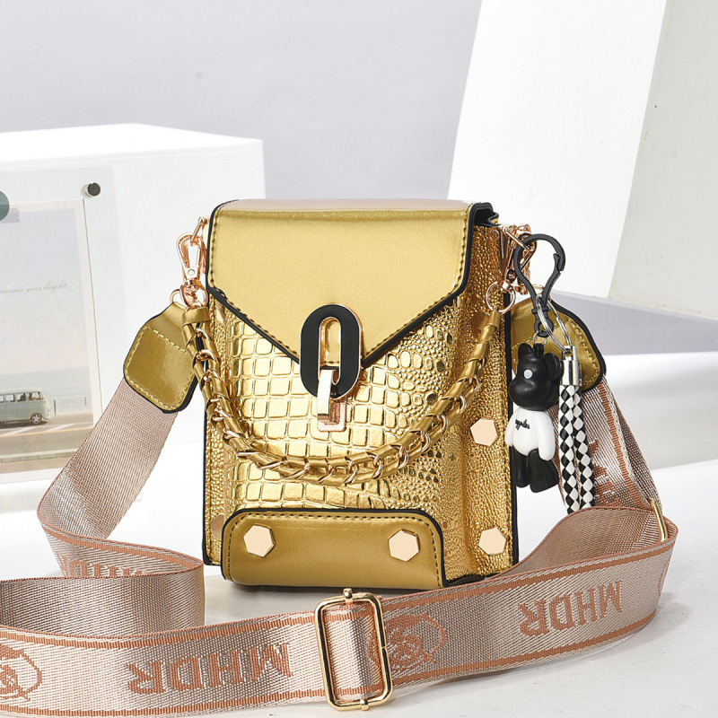 Minibag de piel brillante nueva moda universal cocodrilo atmósfera bolsos de madre de moda bolsos de hombro