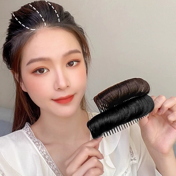 Приграничная голова принцессы пушистая, повышая коврик, головная уборка, женский ленивый головная накладка, заколка для волос, расческа для волос