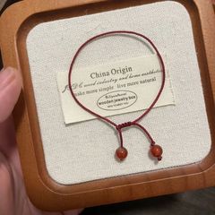 细小红绳超细手工编织脚链情侣本命年掉色手链闺蜜转运手绳脚绳