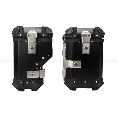 Motorcycle trunk back box battery car trunk - 35l-left-hide-box-black