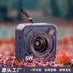 新型透明機甲小鋼砲bluetoothスピーカー屋外家庭用携帯型カードサブウーファミニ小音響