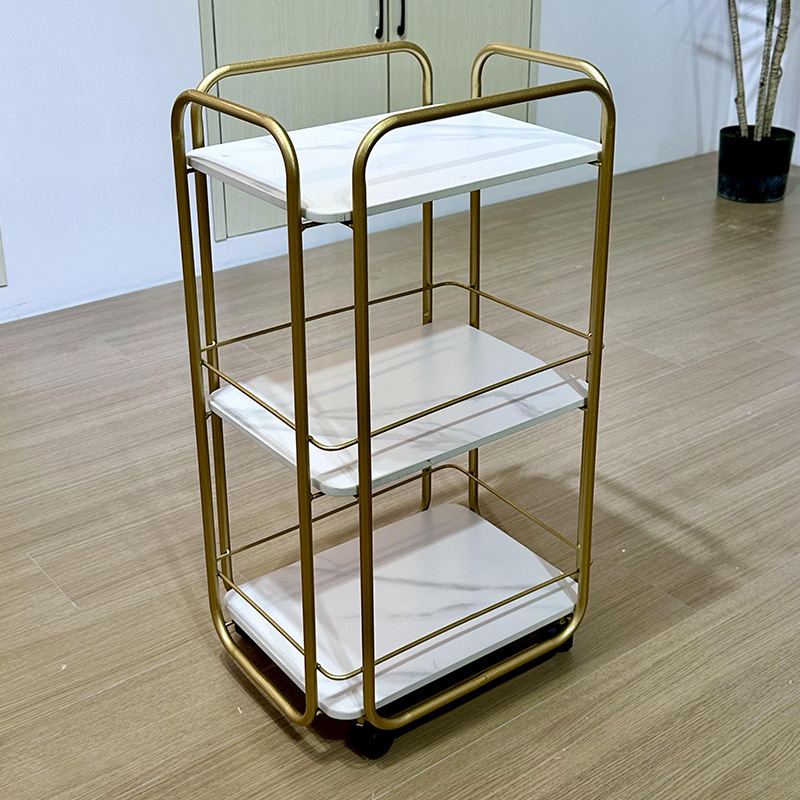 Estante de almacenamiento multicapa de piso de carro pequeño móvil para almacenar hardware de acabado y almacenamiento de paneles de mármol con ruedas