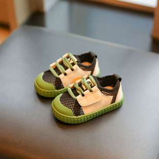 Spring and Summer Baby Mesh Toddler Shoes, Casual Breathable Shoes, Baby Comfortable Shoes, Soft Sole Non-Slip Children's Canvas Shoes