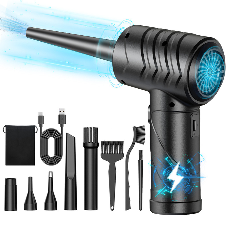 Cross-border hot-selling dust blower air duster minus one-piece vacuum cleaner portable air dust collector