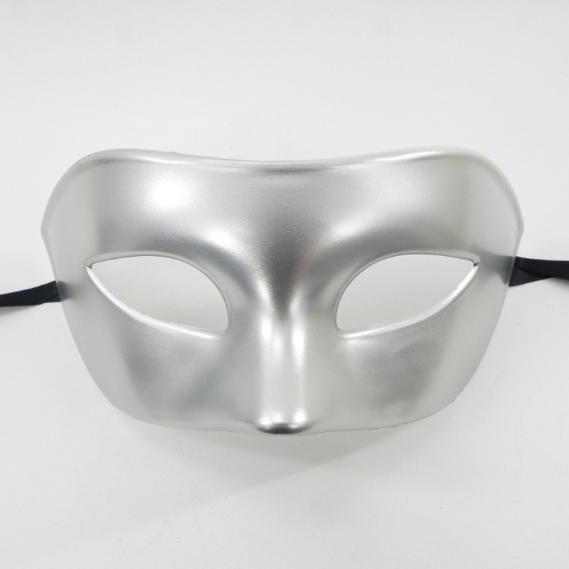 Amazon venta caliente Halloween baile media cara para adultos máscara de ojos engrosada Navidad retro clásico para hombres