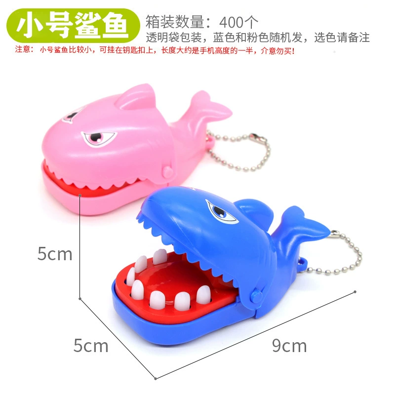 Biting Crocodile & Shark Children's Finger Game Toy, Assorted Sizes, Plastic, Battery-Free