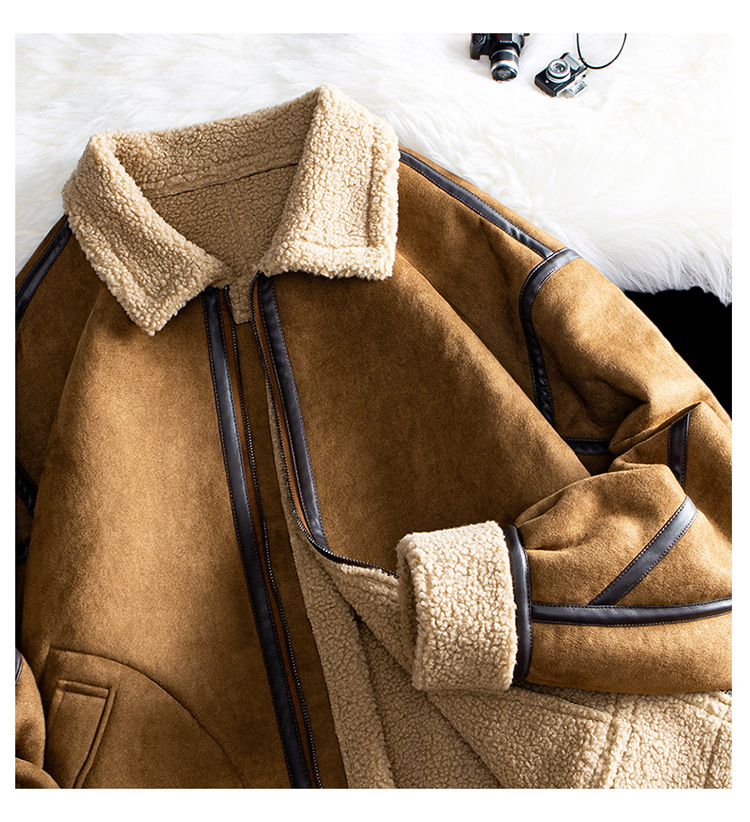 Heren suède jas voor de winter losvallende reversjas_voghion.com
