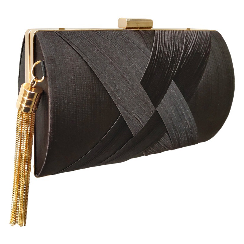 Foreign Trade Evening Bag Tassel Evening Bag Cross-Border Women's Clutch Bag Banquet Bag Evening Handbag Clutch Bag