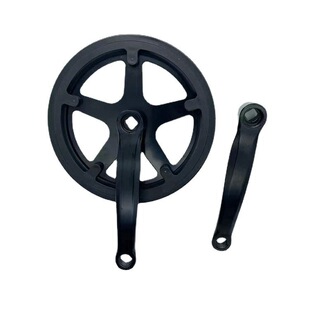 Bicycle Crank sprocket commuter folding car single speed Universal round hole with protective plate cover tooth plate large tooth plate