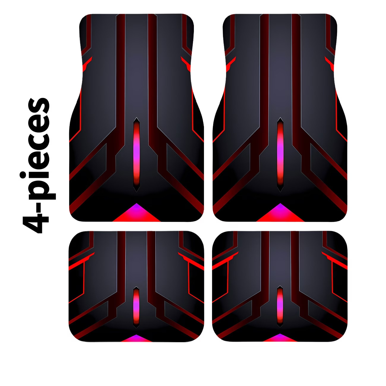 Cross-Border Temu New Hot-Selling American-Style Car Floor Mats, Dirt-Resistant, Wear-Resistant, Easy to Care For, Four-Piece Set, Label Included, Dropshipping Wholesale