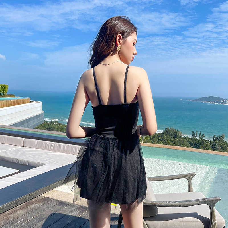 Deseo puro traje de baño de una pieza vestido de mujer verano vientre que cubre adelgazamiento conservador Vacaciones de aguas termales traje de baño al por mayor