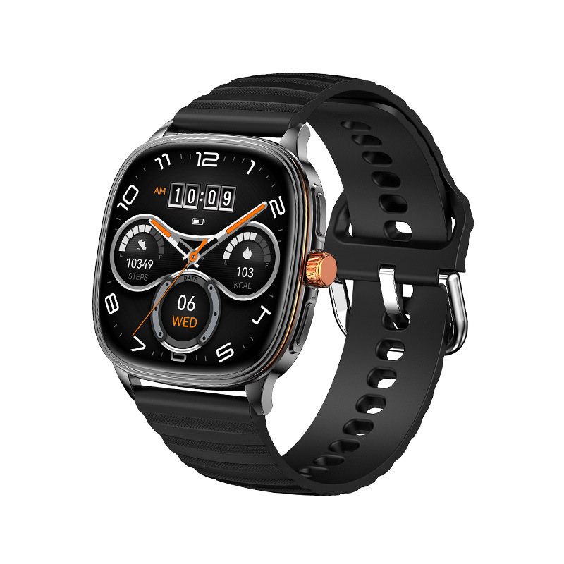 Smartwatch mit Bluetooth, Sprachsteuerung, Herzfrequenzmesser und Fitness-Tracker (HK 73)_voghion.com