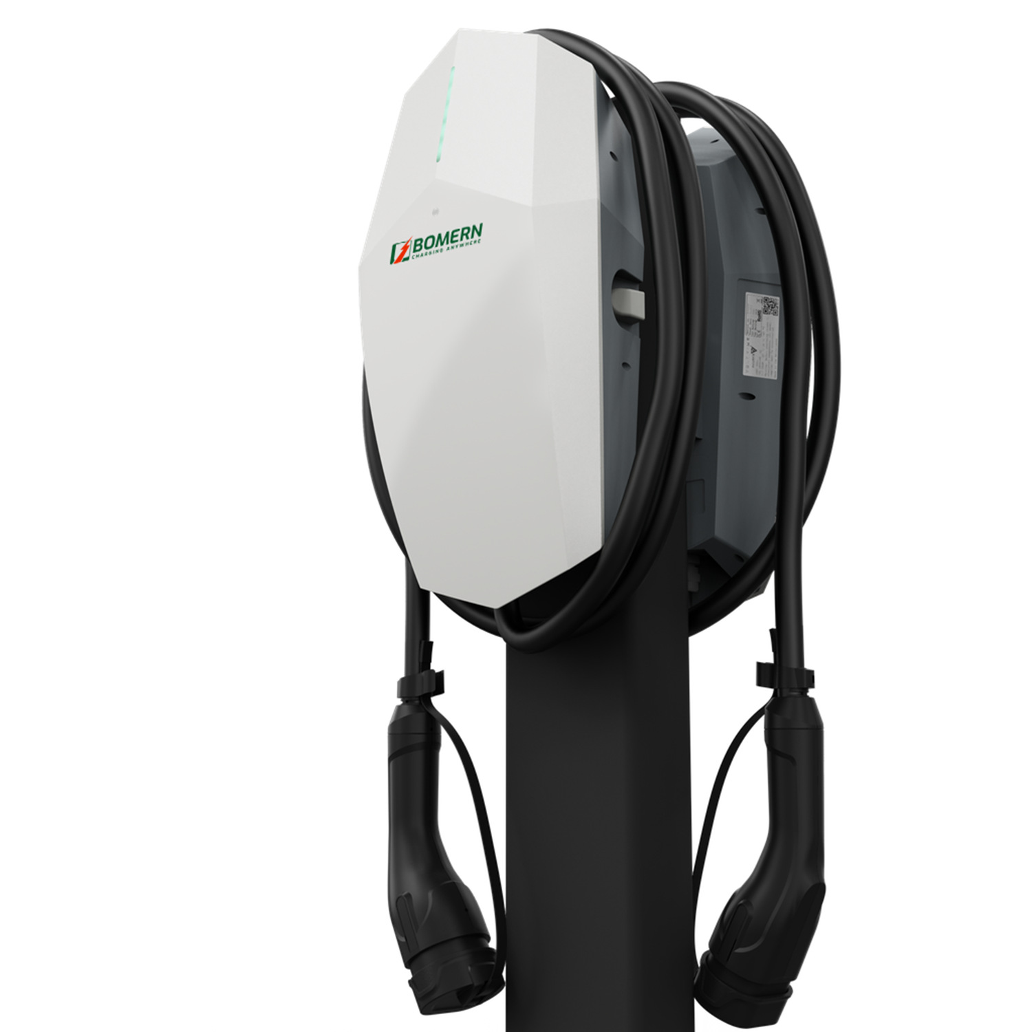 新能源电动汽车32A欧标7kw壁挂式家用通用交流充电桩LCD屏