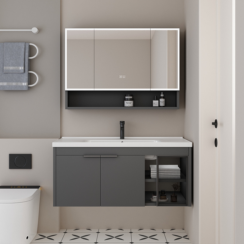 Gabinete de baño de panal de abeja, nuevo gabinete de lavabo, lavabo de cerámica, lavabo de balcón, lavabo