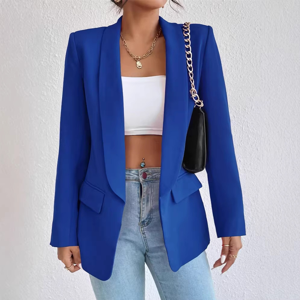 2026 European and American Cross-Border Blazer Commuter Jacket Versatile Fashion Casual Amazon New Foreign Trade Women's Clothing