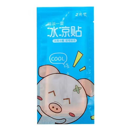 Factory direct sales Fruit Ice Cooling Patch Cartoon Student Cute Ice Patch Summer Military Training Cooling Patch