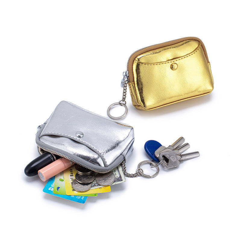 2026 New Fashionable Crackle Pattern Women's Coin Purse, Compact Clutch Bag, High-end Key Coin Purse, Cross-border