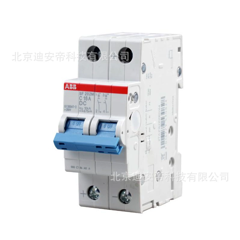 Миниатюрный автоматический выключатель ABB SF200M DC SF202M-C6DC, разрывная способность 10 кА, воздушный выключатель