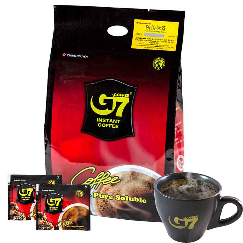 Original Vietnam imported G7 American pure black coffee 100 bags instant sugar-free student wholesale