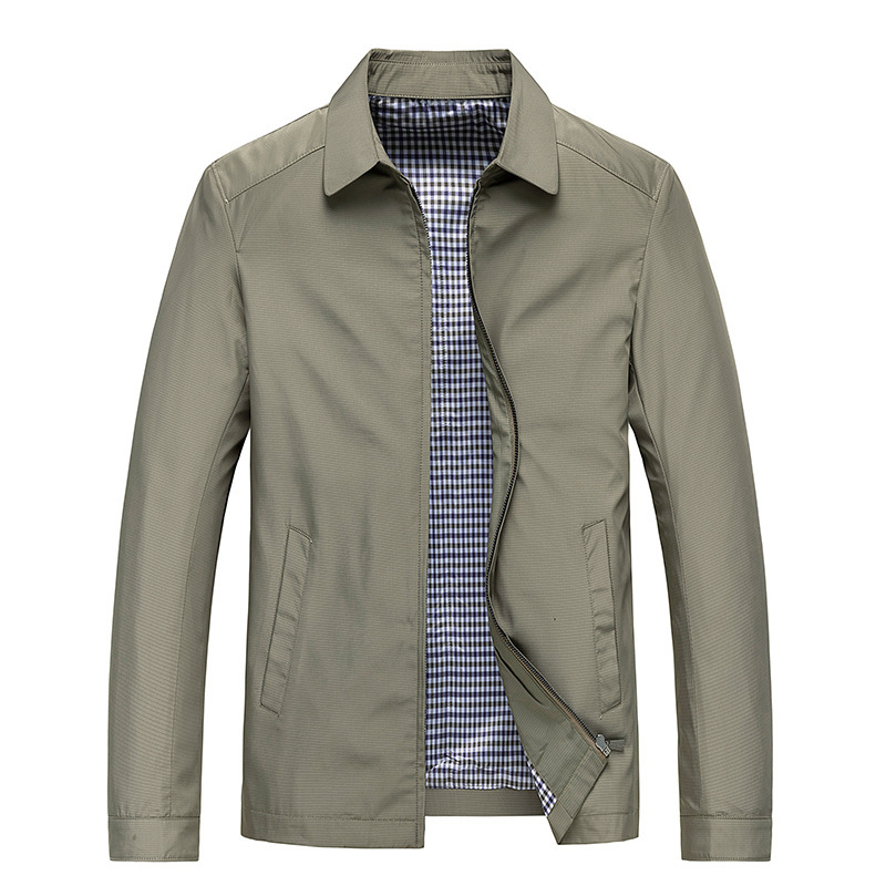 Cross-Border Dad Jacket Spring and Autumn Style Wedding Banquet Wear New Business Thin Jacket Middle-Aged and Elderly Men's Jacket