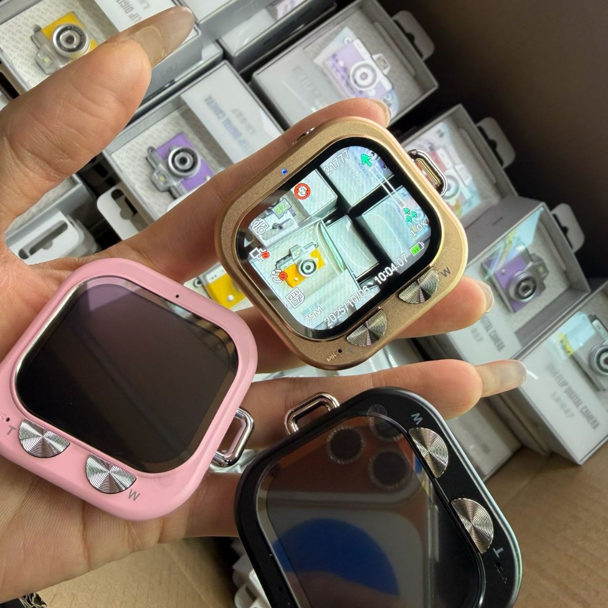 N2 New Retro Thumb Small Camera Student Party Portable Photo and Video Portable High-Definition Ccd Digital Camera