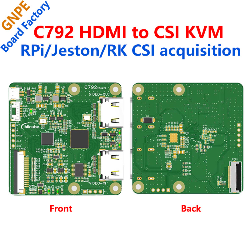 树莓派C792 HDMI转CSI-2 环出 C792 blikvm pikvm Pi5