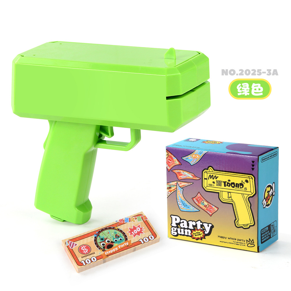 MoneyGun, pistolas de pulverización de dinero, dibujos animados, pistolas de pulverización de dinero, pistolas de juguetes, pistolas de billetes, pistolas de juguetes