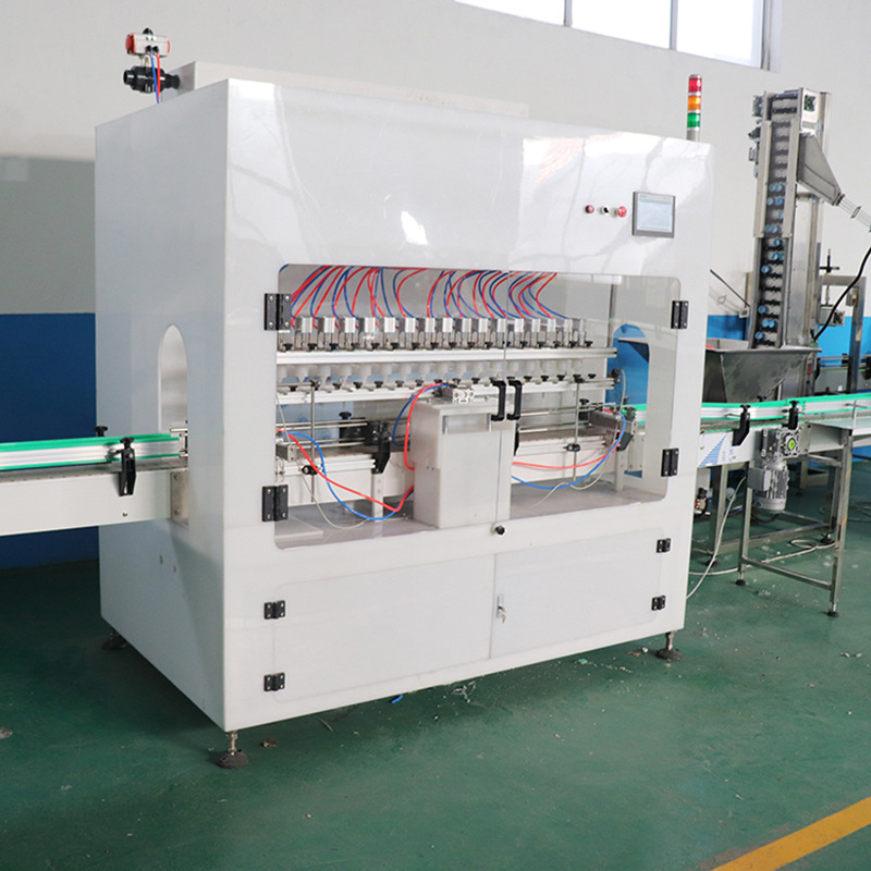 全自动次氯酸钠消毒液灌装机大小桶次氯酸季铵盐消毒液防腐灌装机