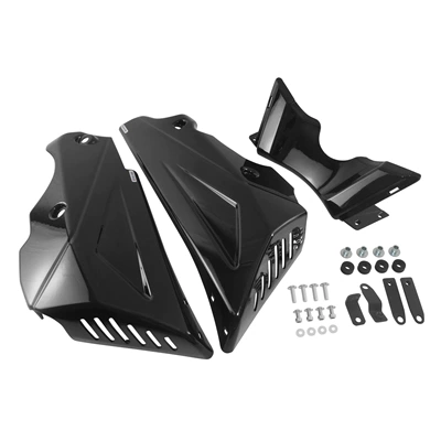Motorcycle front windshield – for Yamaha Xsr900 22-25 - lower-air-deflector-black