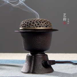艺韵电子熏香炉高温加热调节香道品香炉沉香檀香碎料宋氏煎香炉