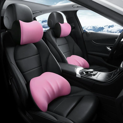 Headrest — pillow car car waist protection - sakura-powder-one-unlabeled-headrest