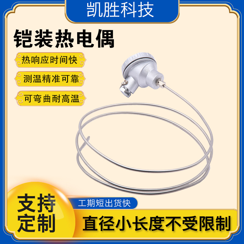 K型热电偶WRN-131仿日式防爆铠装thermocouple PT100 温度传感器